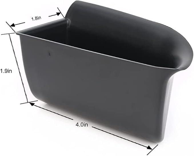 Front Row Door Oragnizer Compatible with Toyota Highlander 2014 2015 2016 2017 2018 2019 Armrest Phone Container Door Handle Pocket ABS Grab Tray Insert Glove Pallet