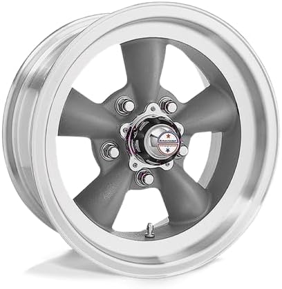 Vintage VN105 TORQ THRUST D 15X8 5X4.75 4.5 0mm TORQ THRUST GRAY MACHINED LIP - VN10558061