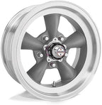 Vintage VN105 TORQ THRUST D 15X6 5X4.75 3.66 4mm TORQ THRUST GRAY MACHINED LIP - VN1055661