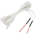 12V Pre-Assembled Heating Cable Low Voltage Silicon Rubber Heating Wire for DIY Steering Wheel Heating,Self Made Warmer Incubator,Seat Heater (8ft)