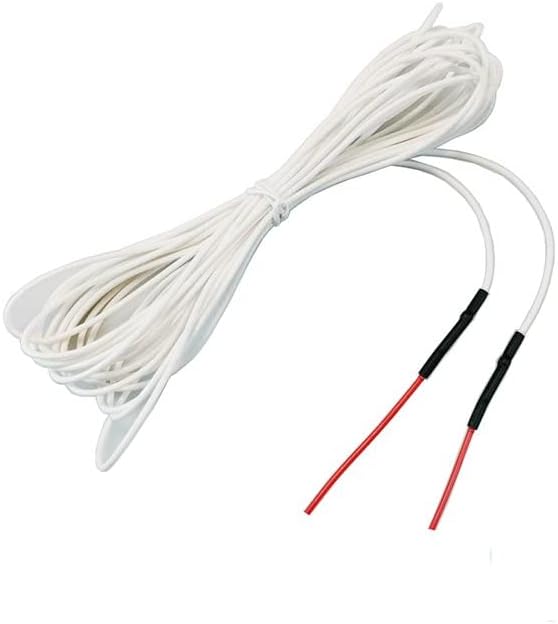 12V Pre-Assembled Silicon Rubber Heating Wire for DIY Steering Wheel Heating, Self Made Warmer Incubator, Seat Heater (32.8ft)