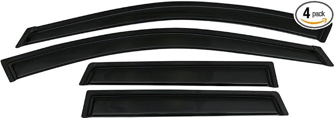 Tape On Window Visors Fits for 2007-2012 Acura RDX, Side Auto Window Wind Deflectors, Ventshade, Rain Guards for Cars/Trucks
