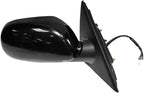 Passenger Side Mirror Assembly Electric Adjustment Heated No Memory Black Compatible with 2003-2006 INFINITI G35 Sedan IN1321104 IN1321105