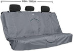 Rover Extended Bench Seat Cover for Dogs, Car Bench Seat Covers, Back Seat Cover Protector for Pets, Water Resistant, Contains Seat Anchors, Scratch Proof, 63" Wide for SUVs and Trucks, Charcoal