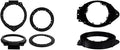 Metra 82-3006 6" to 6-3/4" Speaker Adapter for GM Multi 05-Up & Metra 82-3005 6" to 6-3/4" Speaker Adapter for Select GM Trucks/Chevy Malibu 2014-Up,Black