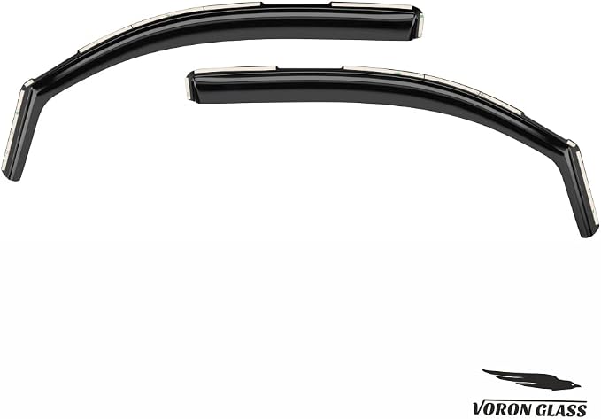 Voron Glass in-Channel Extra Durable Rain Guards for Toyota Tacoma 2016-2023 Access Cab, Window Deflectors, Vent Window Visors, 2 Pieces - 200838