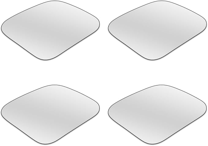 4PCS Car Blind Spot Mirror, Wide Angle Clear HD Glass Convex Side Rear View Mirror to Reduce Blindspot, Auto Exterior Rear View Accessories for Wide Angle, Universal Fit (StyleB)