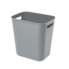 Plastic Small Trash Can Wastebasket, Garbage Container Basket for Bathrooms, Laundry Room, Kitchens, Offices, Kids Rooms, Dorms, 3.5 Gallon, 3.5 Gallon, Grey | Compact Sturdy Garbage Can for Bathroom, Laundry Room, Kitchen, Office, Kids Room, Do...