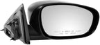 2 Piece Driver and Passenger Side Mirror Assembly Set Electric Adjustment Heated No Memory Textured Compatible with 2007-2010 Chrysler 300 2006-2010 Dodge Charger 2005-2008 Magnum CH1320295