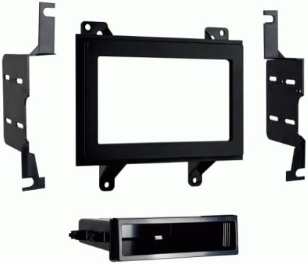 Double and Single Din Install Car Stereo Dash Kit, Wire Harness and Antenna Adapter for a Aftermarket Radio Fits 1995-1997 Chevrolet S-10 Blazer Trim Bezel is Black