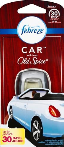 Car Odor-Eliminating Air Freshener Vent Clip, Original Old Spice Scent, 1 count
