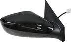 2 Piece Driver and Passenger Side Mirror Assembly Set Electric Adjustment Heated No Memory Black Compatible with 2011-2014 Hyundai Sonata HY1320166 HY1321166