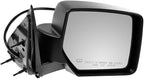 2 Piece Driver and Passenger Side Mirror Assembly Set Electric Adjustment Heated No Memory Textured Compatible with 2008-2012 Jeep Liberty CH1320287 CH1321287