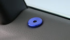 4pcs Sports Blue Aluminum Decorative Door Lock Indicator Light Cap Covers Compatible with Porsche Cayenne Panamera Macan