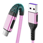 USB C Cable,2Pack 6ft Fast USB Type C Charging Cable for Android/Phone/Pad/Laptop, Type C Charger Braided USB Cable Compatible with iPhone 15 Pro/Plus/Max/Android/Phone/Pad Rose Gold