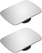 2PCS Car Blind Spot Mirror, Wide Angle HD Glass Rectangle Convex Frameless Side Blindspot Mirror with Adjustable Stick, Auto Exterior Rear View for Wide Angle, Universal for Vehicles (B)