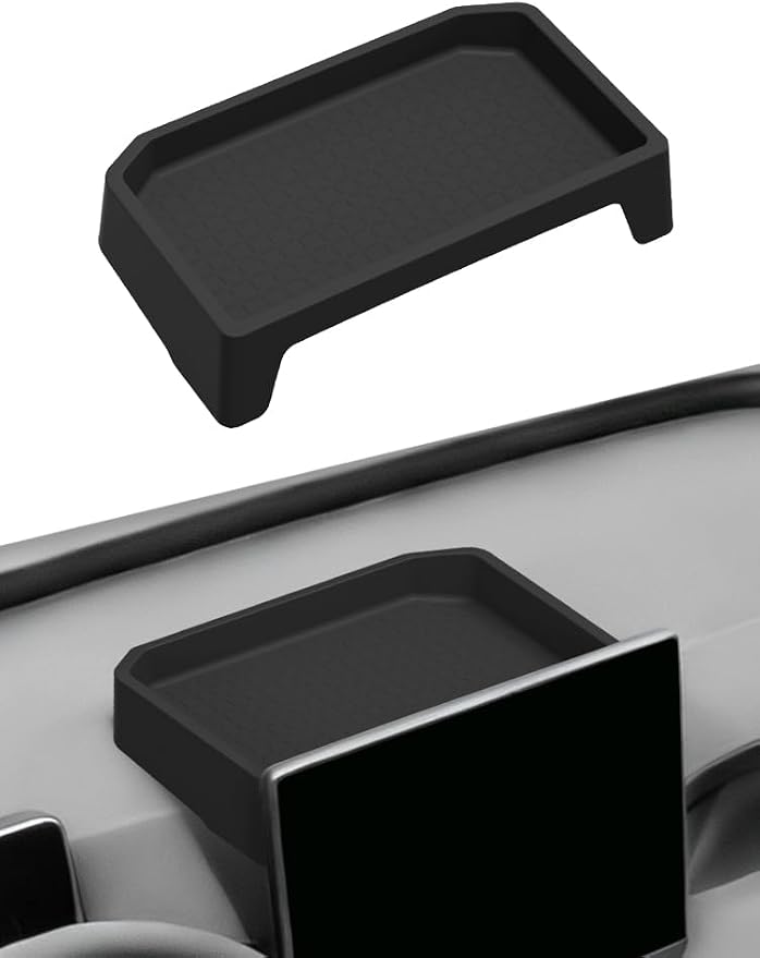 Dashboard Storage Box for Toyota RAV4 2026 Center Console Organizer Box Behind Screen Organizer Tray Silicone Interior Accessories