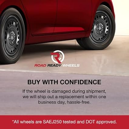 For 13-21 Subaru BR-Z 16 Inch Black Steel Rim - OE Direct Replacement - Road Ready Car Wheel