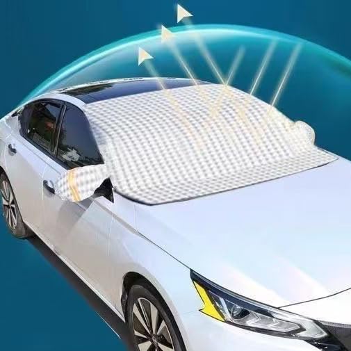 Car Windshield Snow Cover for Toyota Sienna 1998–2025 2026 XL40, Heavy-Duty Anti-Frost Snow Ice Guard, Sun & Rain Resistant All-Weather Windshield Protection Cover,148cm*110cm