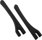 Car Seat Gap Filler, 2PCS Between Seat and Centre Console No Drop Vehicle Gap Plug, Automotive Interior Front Chair Blocker Stop Things from Dropping, Universal for SUV Caravan Truck (Black)