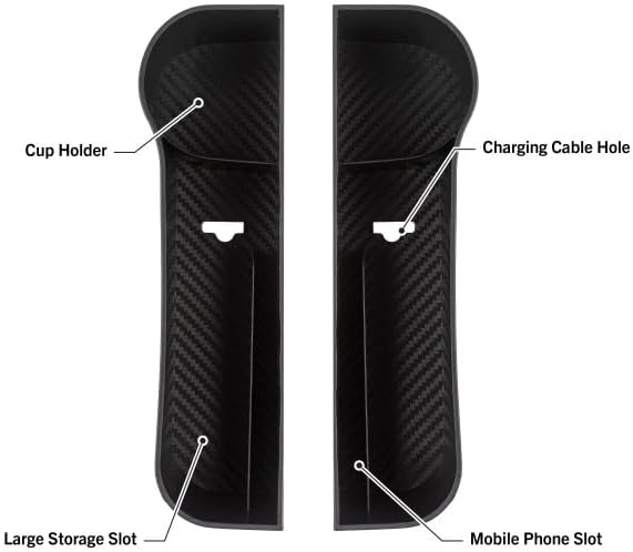 Car Seat Gap Filler with Cupholder, 2PK