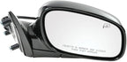 Passenger Side Mirror Assembly Electric Adjustment Heated No Memory Puddle Light Black Compatible with 2004-2008 Lincoln Town Car FO1321307 FO1321328