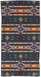 Athletic Running Towel, Full-Sized, Car Seat Cover - Performance Microfiber (Aztec Artisans & Chocolate Currency)