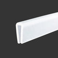Clear Rubber Edge Trim，U Channel Silicone Rubber Edge Trim, 3/32" Slot, Fit for 1/16”-1/8", White Color, Edge Protector for Car Doors, Sheet Metal Parts