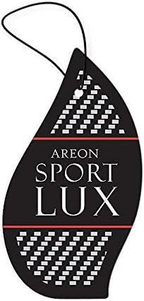 Sport Lux SILVER - Hanging Cardboard Air Freshener for Car, Home & Office - Premium Cologne Perfume with Natural Fragrances - Long Lasting, Fresh, Luxurious Scent - Stylish Design - Pack of 3
