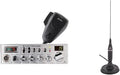 Cobra 29 LTD Professional CB Radio & Cobra HGA1500 42 Inch Magnetic Mount CB Antenna: Full 40 Channels, Adjustable Receiver, SWR Calibration, Long-Range Antenna for Clear Signal, Black