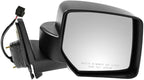 Passenger Side Mirror Assembly Electric Adjustment Non-Heated No Memory Textured Compatible with 2007-2009 Jeep Patriot CH1320282