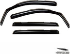 Voron Glass in-Channel Extra Durable Rain Guards for Trucks Toyota Tundra 2007-2021 CrewMax, Window Deflectors, Vent Window Visors, 4 Pieces - 220083