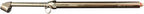 S-976 Dual Head Chuck Tire Pressure Service Gauge, Plated Brass Tube, 12 3/4” 1-160 PSI