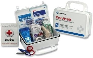 6060 All-Purpose 10-Person Emergency First Aid Kit for Business, Worksite, Home, and Car, 57 Pieces