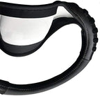 car Steering Wheel Cover Faux Leather Massage Universal fit 3D Honeycomb Hole Anti-Slip Sporty 15 Inches (Grey Black)