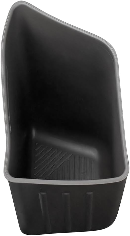 Car Trash Can, Silicone Portable Vehicle Side Door Garbage Container Trash Bin, Multifunctional Auto Interior Dustbin Garbage Can Storage Organizer, Universal Fit (Right/Black)