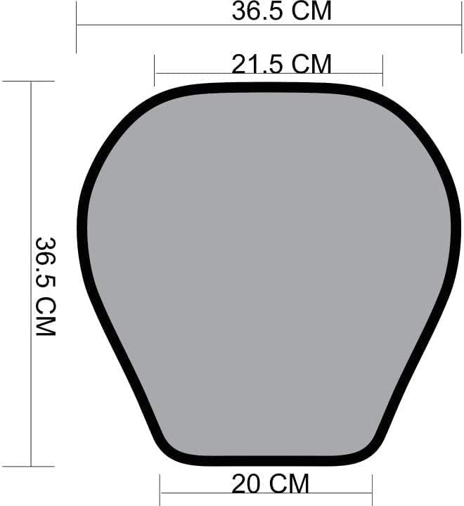 Heated Seat Pad for Motorcycle, ATV, Scooter & Snowmobile | Universal Fit Heated Seat Pad - Place On Top of Existing Seat | Exterior Warm Seat Cover | 12V Electric Heat Powersport Seat Warmer