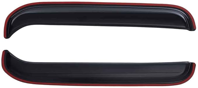 Extra Durable in-Channel Auto Vent Window Visor, Fits 1980-1996 Ford Bronco & Ford F-150/F-250/F-350; 1997 F-250 HD, Regular Cab/SuperCab/SuperCrew, Original Wind Deflector, Smoke, 2-Pcs