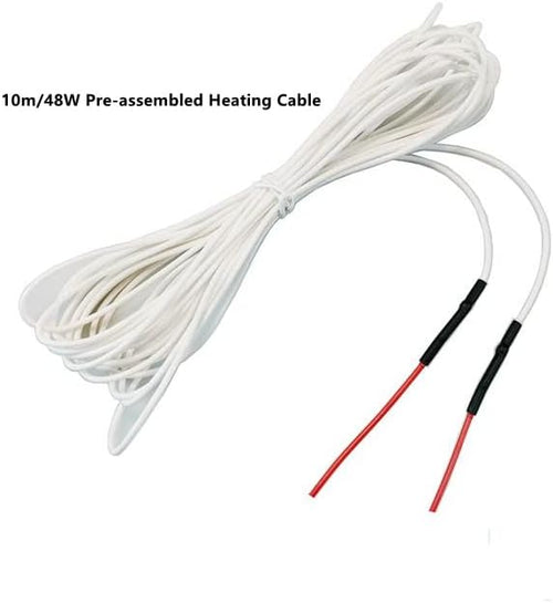 12V Pre-Assembled Silicon Rubber Heating Wire for DIY Steering Wheel Heating, Self Made Warmer Incubator, Seat Heater (32.8ft)