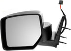 2 Piece Driver and Passenger Side Mirror Assembly Set Electric Adjustment Non-Heated No Memory Textured Compatible with 2007-2011 Dodge Nitro CH1320277 CH1321277