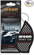 SL02 Sport LUX Cardboard Air Freshener, Silver, 12 Pack