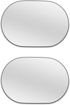 2PCS Car Blind Spot Mirror, Wide Angle Clear HD Glass Convex Side Rear View Mirror to Reduce Blindspot, Auto Exterior Rear View Accessories for Wide Angle, Universal Fit (StyleE)