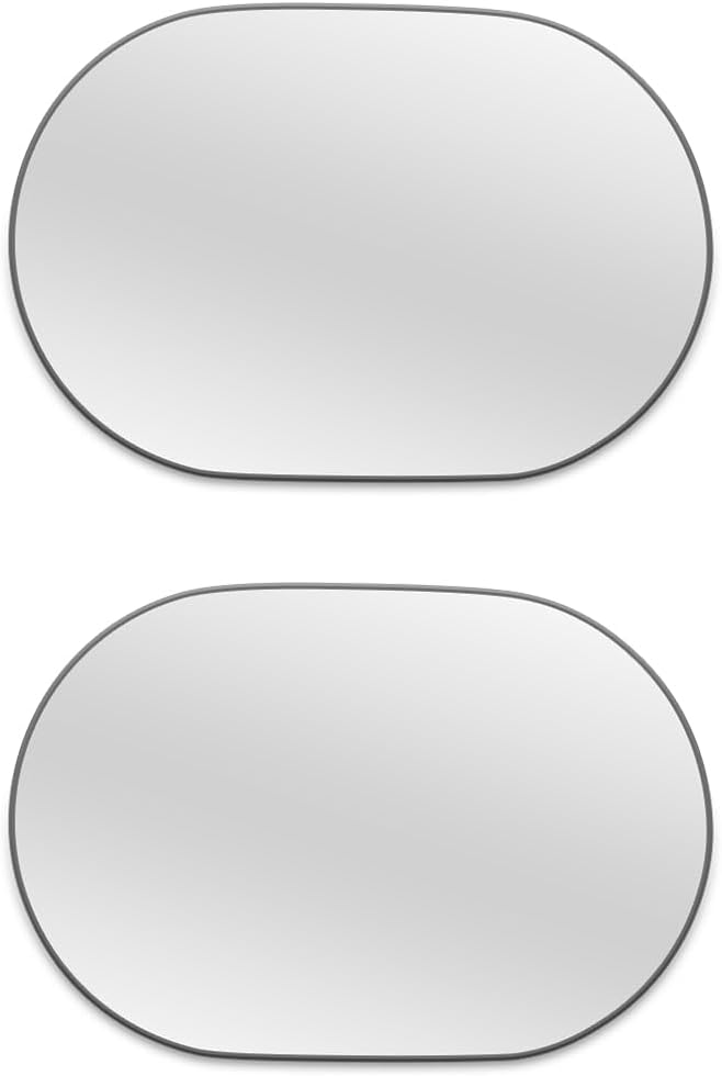 2PCS Car Blind Spot Mirror, Wide Angle Clear HD Glass Convex Side Rear View Mirror to Reduce Blindspot, Auto Exterior Rear View Accessories for Wide Angle, Universal Fit (StyleE)