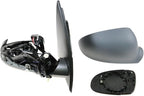 Passenger Side Mirror Assembly Electric Adjustment Heated No Memory Gray Compatible with 2006-2009 Volkswagen GTI Rabbit VW1320124
