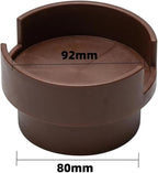 Couch Cup Holder Adapter – Universal Sofa Drink Expander for Large Mugs, Tumblers & Bottles – Spill-Proof Recliner Caddy for Living Room, RV & Boat (Brown, Base 80MM(3.15IN))