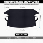 Windshield Snow Cover for Ice and Snow – Car Windshield Cover for Winter Frost, Ice & Snow Protection – Waterproof Frost Shield Windshield Protector for Cars, SUVs & Trucks (69x42 inches)