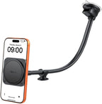 for Magsafe Car Phone Mount 14-Inch Gooseneck Long Arm Extension, Universal Windshield Dashboard Industrial-Strength Suction Cup Car Phone Holder with Strong Magnets (2026 Upgraded for Magsafe)