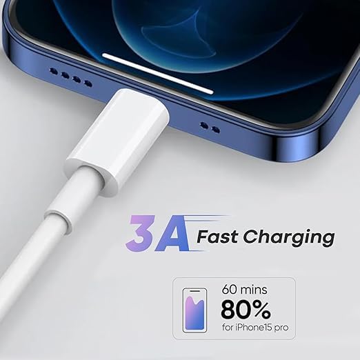 10Ft USB A to USB C Cable for Apple IPad Pro 13/12.9/11 inch, Air 4/5th, Mini 6, iPhone 15/16 Pro Max Plus Car Charger Cable for iPhone 15/16