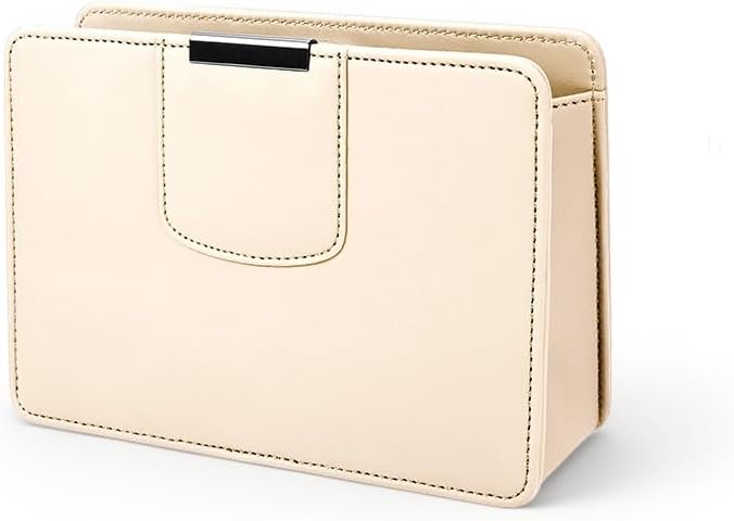Multifunctional Car Door Organizer, PU Leather Storage Pouch with Cup Holder, Side Pocket .Fit for Lexus UX/NX/RX/GX/LX/RZ/LBX/TX,Beige