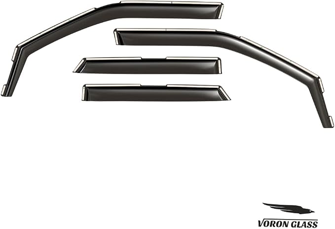 Voron Glass in-Channel Extra Durable Rain Guards for Chevrolet (Chevy) Blazer 2019-2026, Window Deflectors, Vent Window Visors, 4 Pieces - 201238